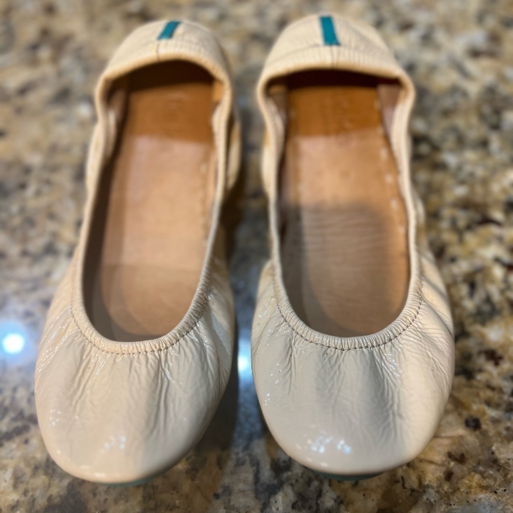 Tieks Cream Ballet Flats